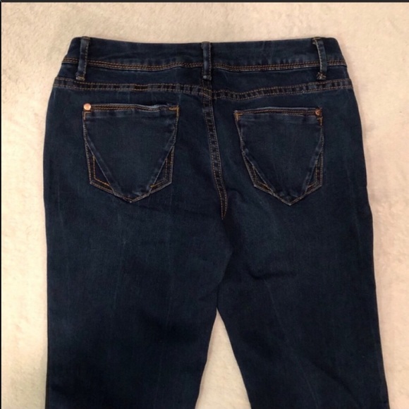 Twelve K Skinny Dual Color Moto Style Jeans Size 7 - Picture 6 of 6